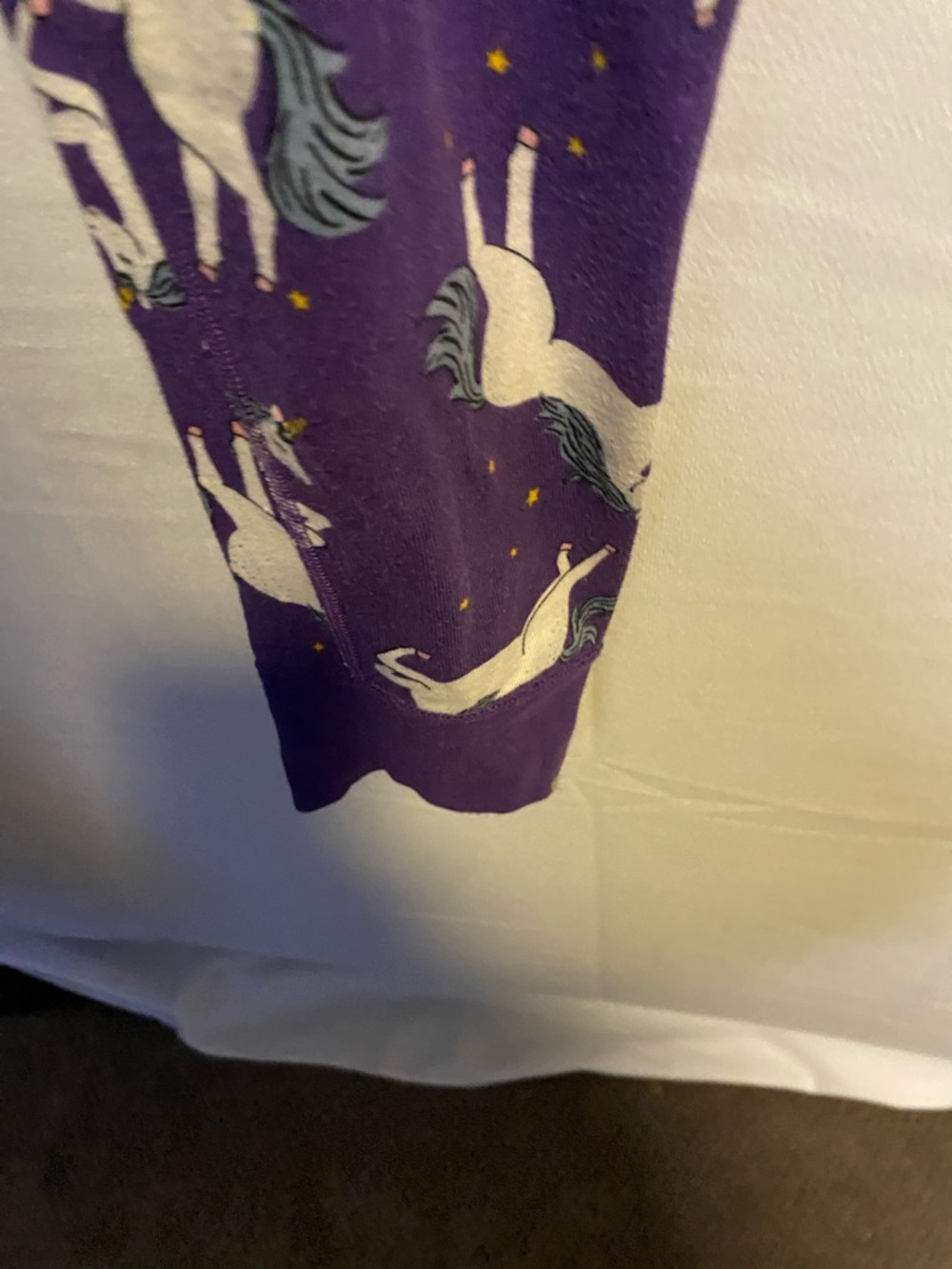 Hanna Andersson Purple Unicorn Print Pajama Set - Picture 11 of 12
